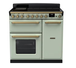 Rangemaster Induction Estel Deluxe 90cm Antique Brass Trim