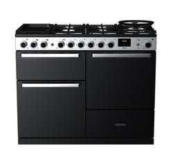 Rangemaster Dual Fuel Edge Deluxe Black Glass