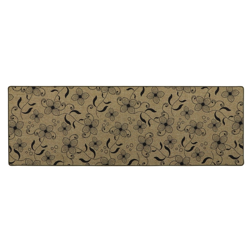 Elegance Indoor Runner 50x150cm with linen look, non-slip rubber backing, machine washable, perfect for hallways - Keans