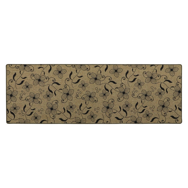 Elegance Indoor Runner 50x150cm with linen look, non-slip rubber backing, machine washable, perfect for hallways - Keans