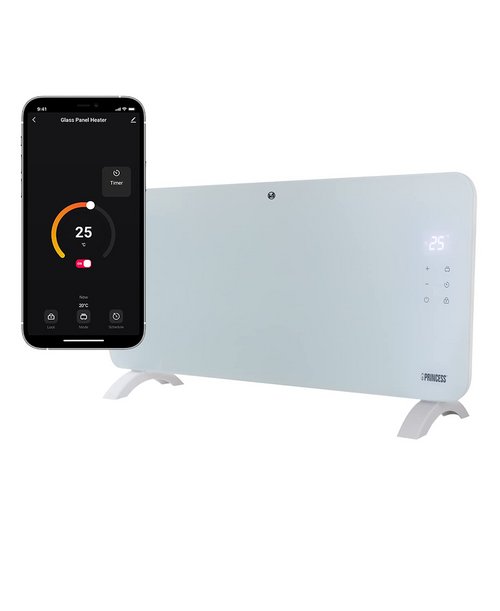 Princess Smart Panel Heater 1500W White - Energy Efficient Heating | Keans Claremorris