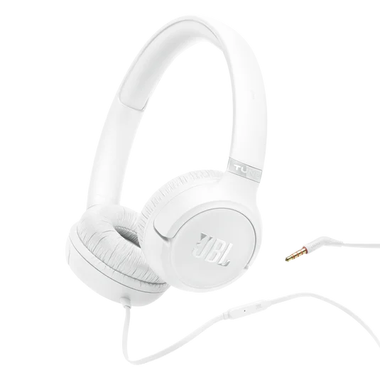 JBL Tune 530 On-Ear Wired Headphones Pure Bass White| JBLT530WHT Keans Claremorris