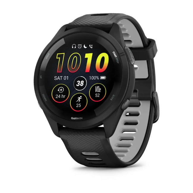 Garmin Forerunner 265 Music black smartwatch with 1.3" AMOLED display, GPS, music, 13-day battery – Keans Claremorris