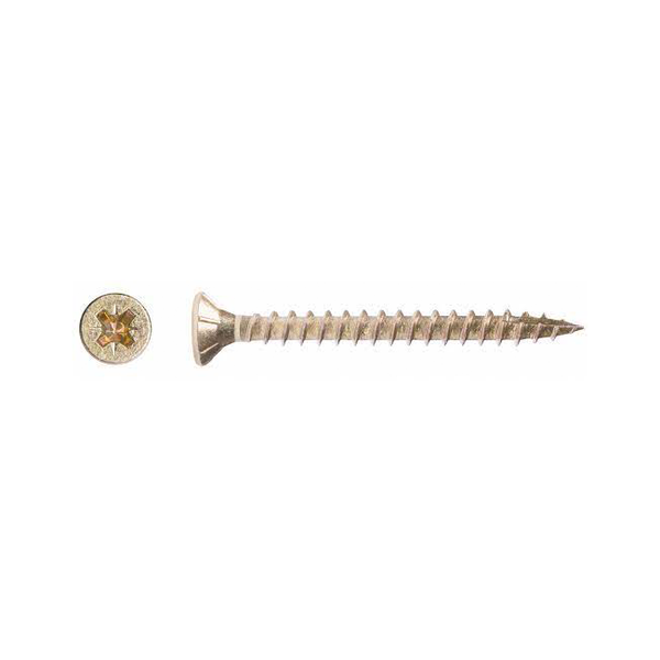Box of 200 R-QCP Chipboard Screws 3.5x16mm for woodworking, available at Keans Claremorris.
