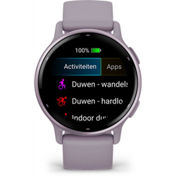 Garmin Vivoactive 5 Smartwatch in Metallic Orchid, GPS fitness tracker with heart rate monitor – available at Keans