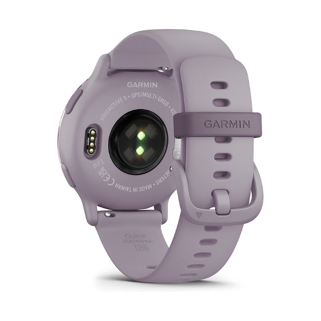 Garmin Vivoactive 5 Smartwatch in Metallic Orchid, GPS fitness tracker, sleek design – available at Keans Claremorris