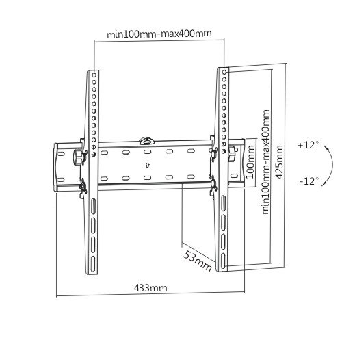 TV Wall Mount - Tilt  32-50" - Image 2
