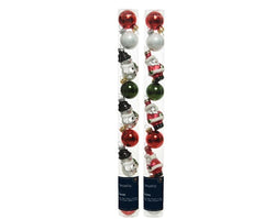 Figure GLASS Shiny Ornaments Tube 9– 2 Assorted