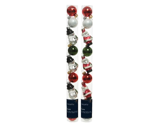 Figure GLASS Shiny Ornaments Tube 9– 2 Assorted - Image 1