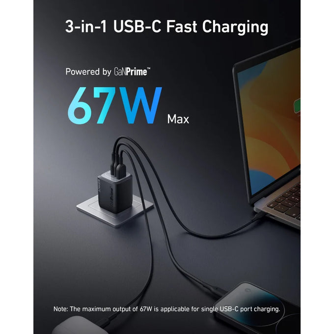 Anker 67 watt Gan Prime Wall Charger | A2669213 - Image 3