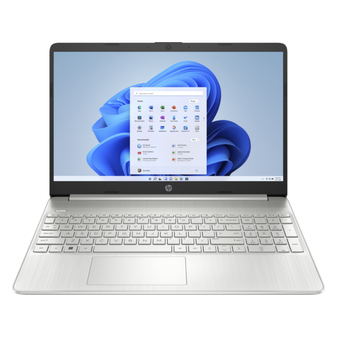 HP 15.6" Silver Laptop, Intel Core i7, 8GB RAM, 512GB SSD, Windows 11, Intel Iris Graphics - Keans Claremorris