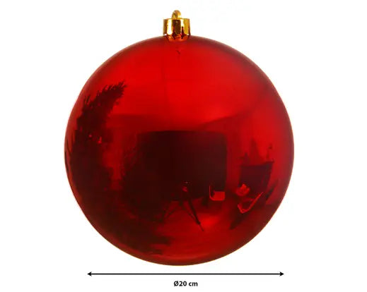 Shiny Christmas Red Bauble – 20cm - Image 2