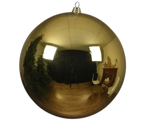Extra Large Shiny Bauble – Light Gold 40cm - Image 1