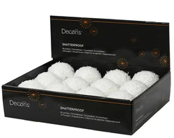 Snow Foam Bauble – Winter White 8cm