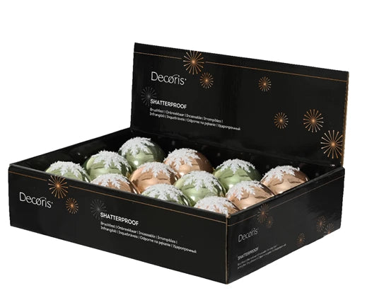 Bauble Plastic Shiny 2 Ass Assorted d8cm - Image 2