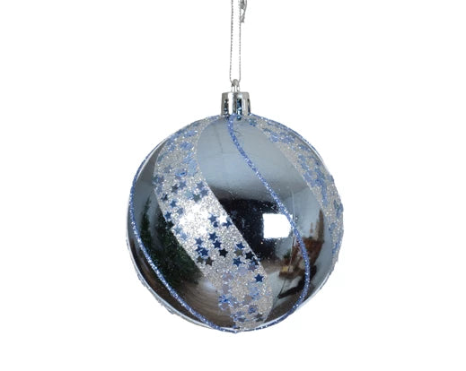 Bauble Shiny Sky Blue dia8cm