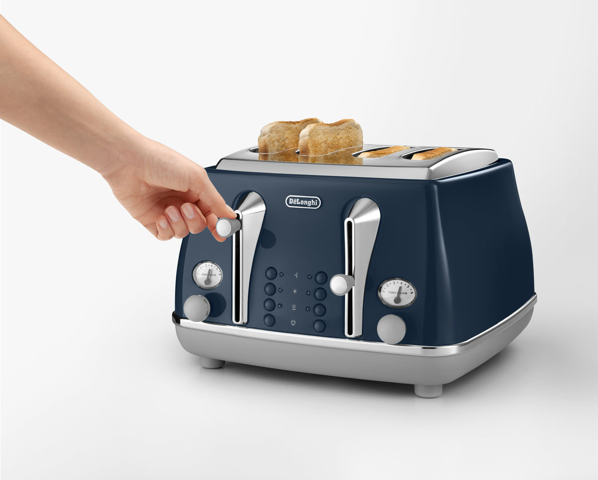Delonghi Icona Capitals 4 Slice Toaster Blue - Image 3