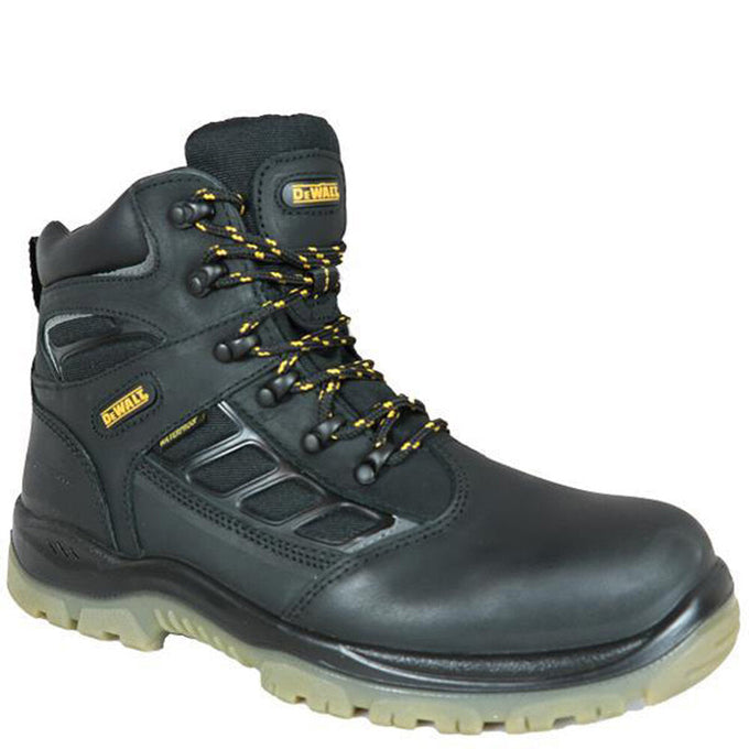 DeWalt Hudson Black Waterproof Steel Toe Work Boot Size 8 with puncture resistance, comfort footbed – Keans Claremorris