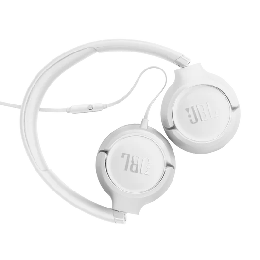 JBL Tune 530 On-Ear Wired Headphones Pure Bass White| JBLT530WHT - Image 6