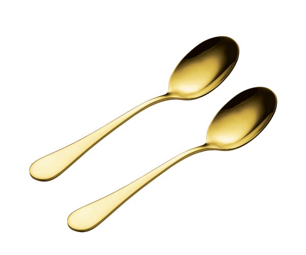 Select Gold 2piece Serving Spoons Giftbox