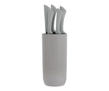 Everyday Grey Ripple 5pc Knife Block Giftbox