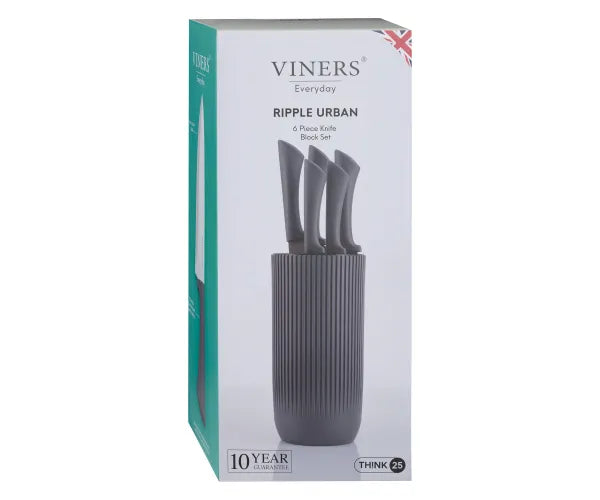 Viners Everyday Urban Ripple 5Pc Knife Block - Image 2