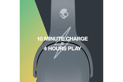 Skullcandy Crusher Evo Wireless Over-Ear Headphones Grey – Powerful Bass, Long Battery Life | Keans Claremorris