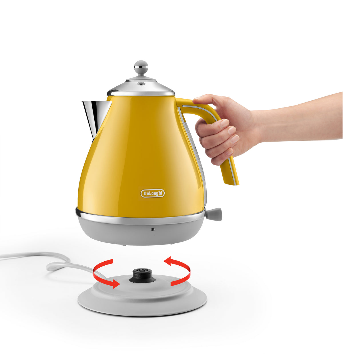 Delonghi Icona Capitals Kettle Yellow - Image 5