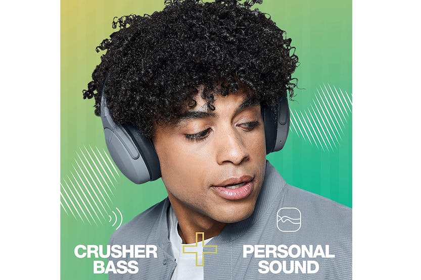 Skullcandy Crusher Evo Wireless Over-Ear Headphones in Grey – Powerful Bass, Long Battery Life | Keans Claremorris