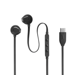 JBL Tune 305C USB-C Wired Earbuds High Resolution Black| JBLT305CBLK