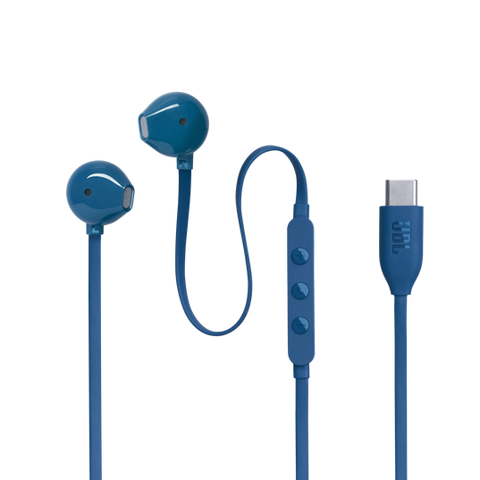 JBL Tune 305C USB-C Wired Earbuds High Resolution Blue| JBLT305CBLU - Image 5