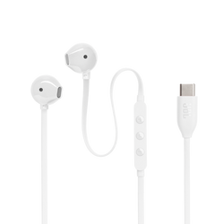 JBL Tune 305C USB-C Wired Earbuds High Resolution White| JBLT305CWHT