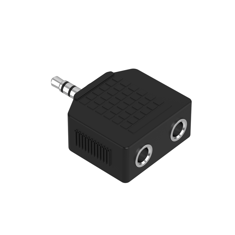 Sx Headphone Splitter compact audio adapter for sharing sound from one device, available at Keans Claremorris.