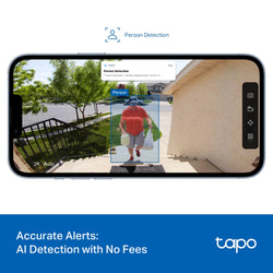 Tp Link Tapo 2K Battery Video Doorbell Mini - All Black| TPL-TD20