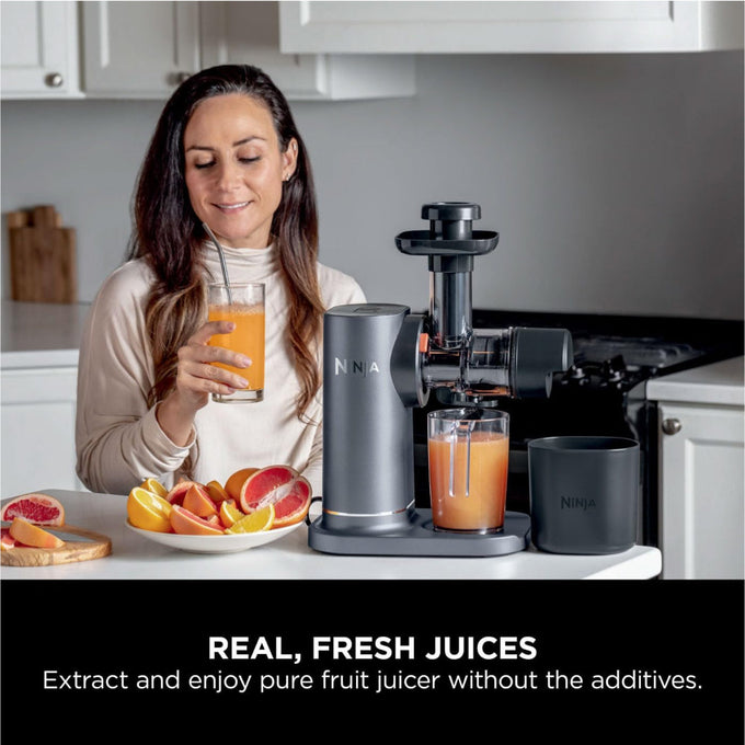Ninja Cold Press Juicer JC151UK in black with anti-clog filter, efficient juice extraction | Keans Claremorris