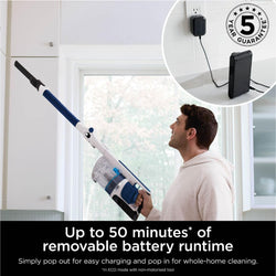 Shark PowerPro Cordless Stick Vacuum IZ380UK with Anti Hair Wrap & Floor Detect, available at Keans Claremorris