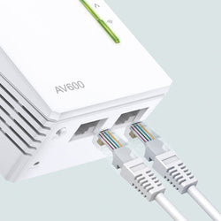 TP-Link AV600 Powerline Wi-Fi Extender with 2 LAN Ports TL-WPA4220 KIT, fast home network boost - Keans Claremorris