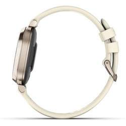 Garmin Lily 2 Sport Bluetooth Smart Watch in Cream Gold, sleek design, fitness tracking - available at Keans Claremorris