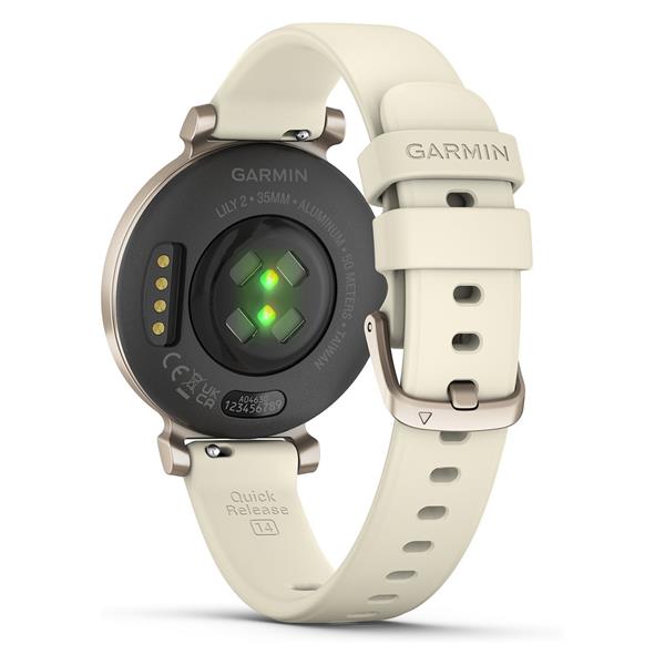 Garmin Lily 2 Sport Bluetooth Smart Watch - Cream Gold | 49-Gar-010-02839-00
