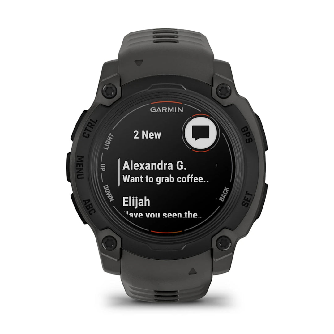 Garmin Instinct E 40mm Smart Fitness Watch in Black/Charcoal, durable GPS smartwatch – available at Keans Claremorris
