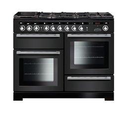 Rangemaster Encore Deluxe 110 Dual Fuel Range Cooker | Chrome Trim