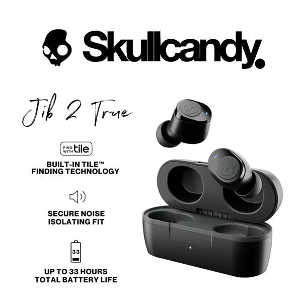 Skullcandy Jib True 2 Wireless In-Ear Earbuds with Bluetooth, Sweat-Resistant – Available at Keans Claremorris