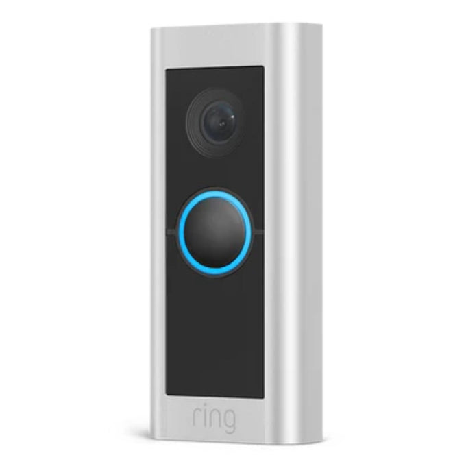 Ring Smart Video Doorbell Pro 2 Hardwired Satin Nickel, 1536p HD, 3D Motion Detection, Two-Way Talk – Keans Claremorris