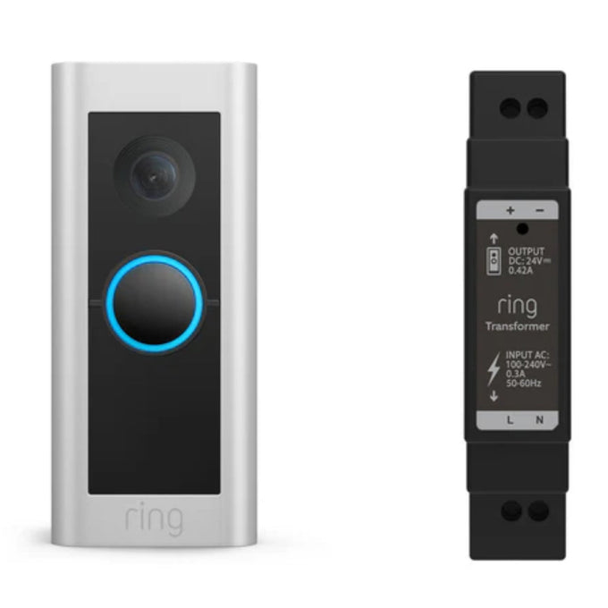 Ring Smart Video Doorbell Pro 2 Hardwired Satin Nickel with HD Camera - Keans Claremorris
