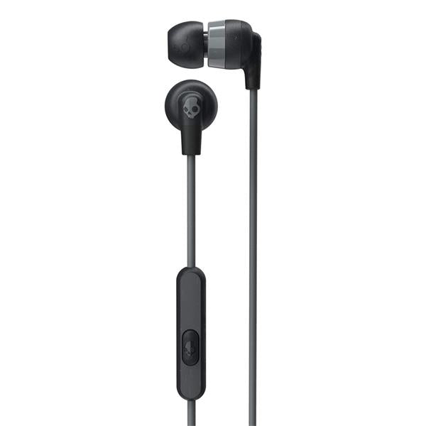 Skullcandy Ink'd+ Black in-ear earbuds with mic, noise-isolating fit, 3.5mm cable, call and track control – Keans Claremorris