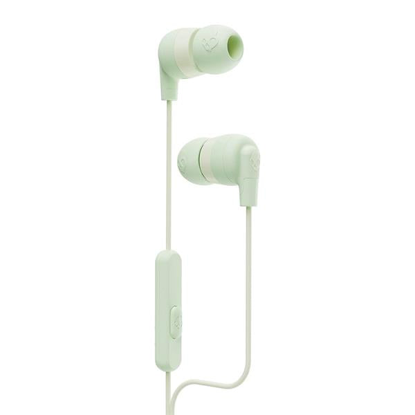 Skullcandy Inkd+ Green In-Ear Headphones with Mic, Wired Earbuds for Clear Sound – Available at Keans Claremorris