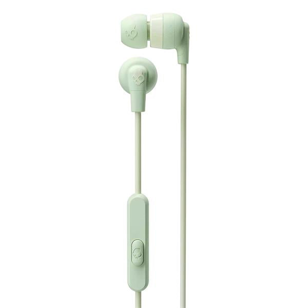 Skullcandy Ink'd+ Sage Green in-ear earbuds with mic, noise-isolating fit, call and track control – Keans Claremorris