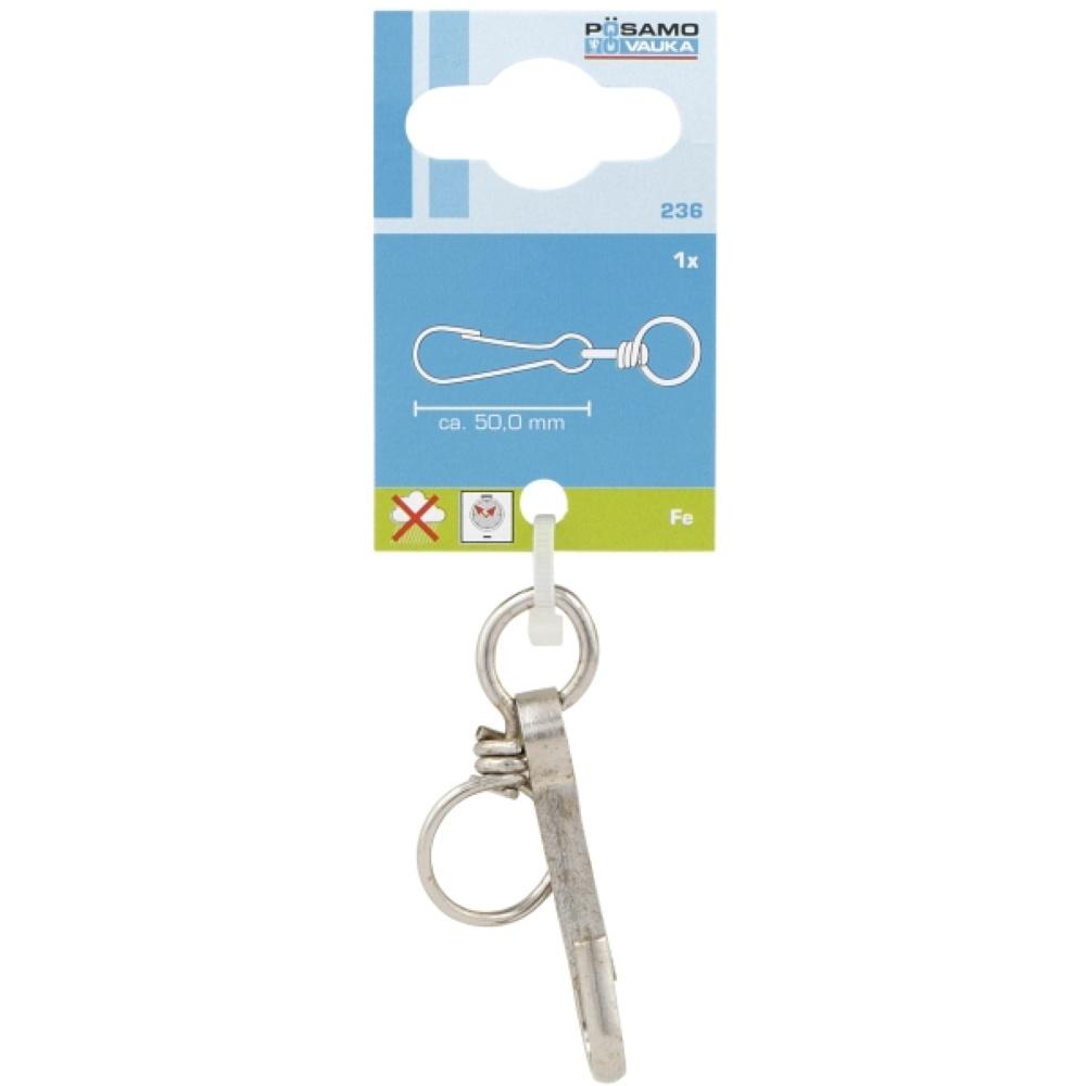 Posamo Simplex 12w Nickel Plated Swivel Snap Hook, durable and versatile hardware by Keans Claremorris.