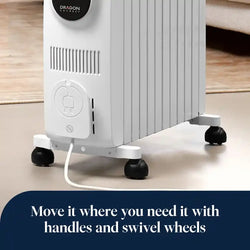 Delonghi Dragon 5 2400W (10 Fin) Oil Filled Radiator | TRD51025WIFI
