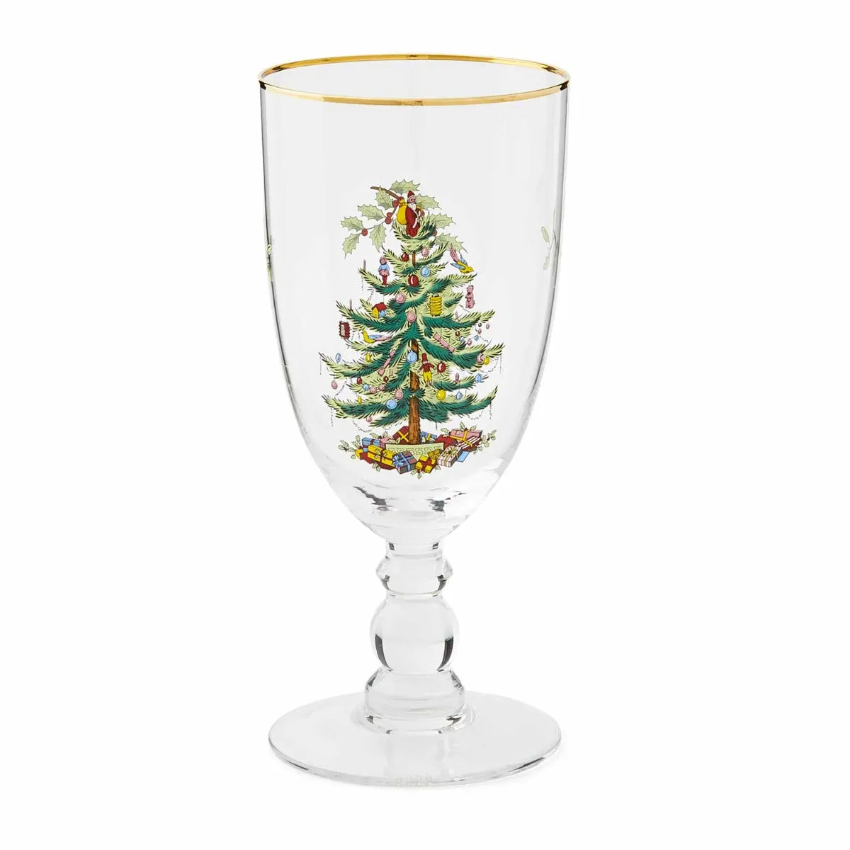 Christmas Tree Pedestal Goblet S/4 - Image 4